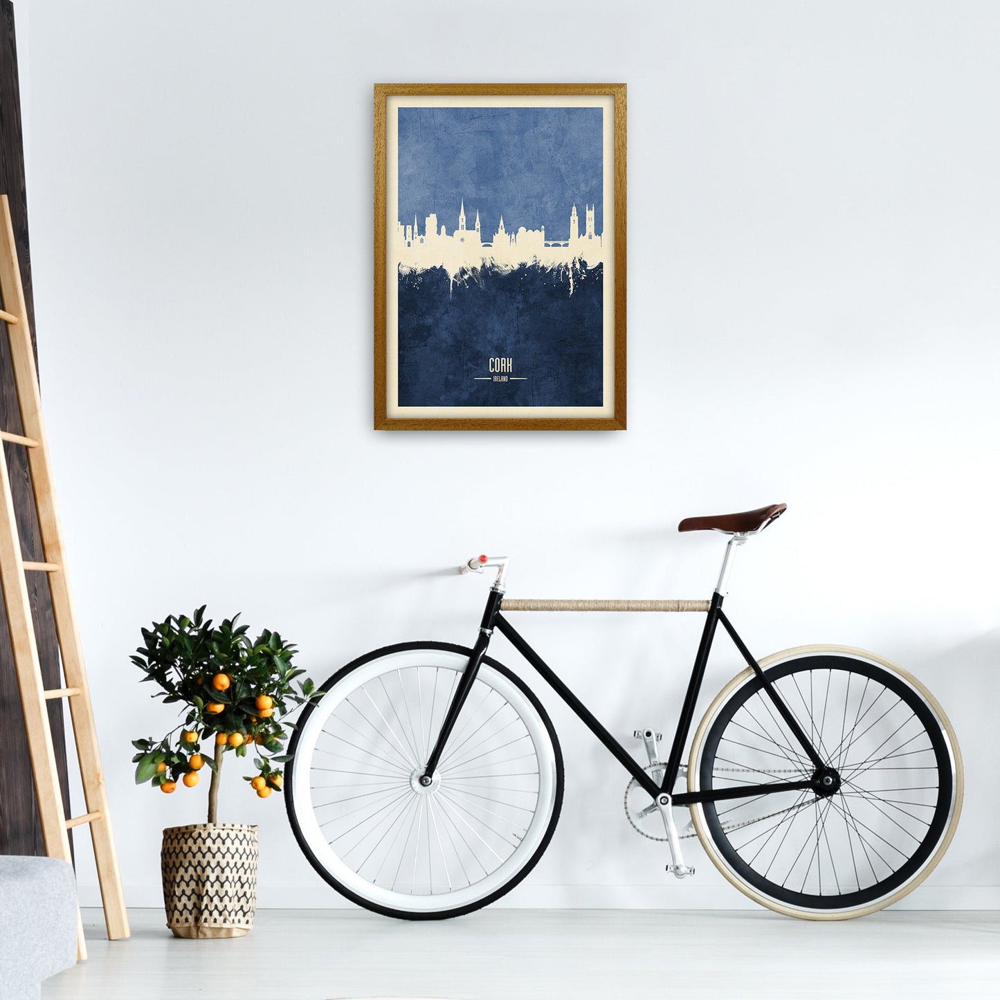 Kork Irland Skyline Porträt Marine Kunstdruck