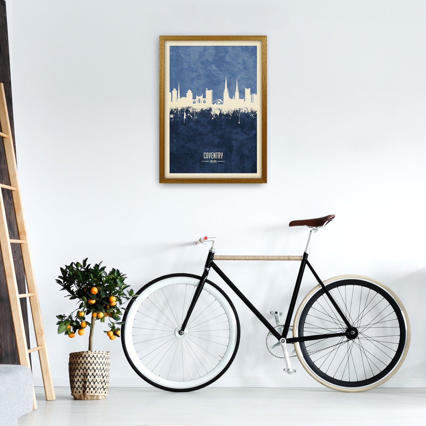 Coventry England Skyline Porträt Marine Kunstdruck