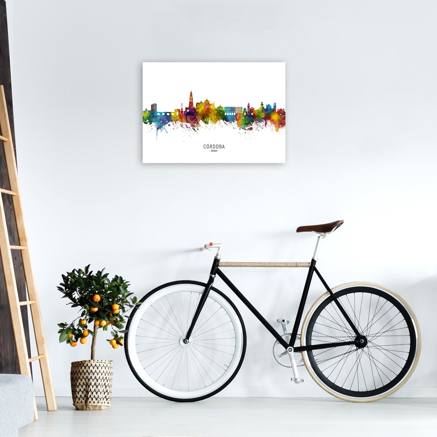 Cordoba Spanien Skyline Kunstdruck