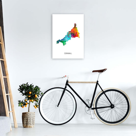 Cornwall Aquarell Karte Kunst Druck