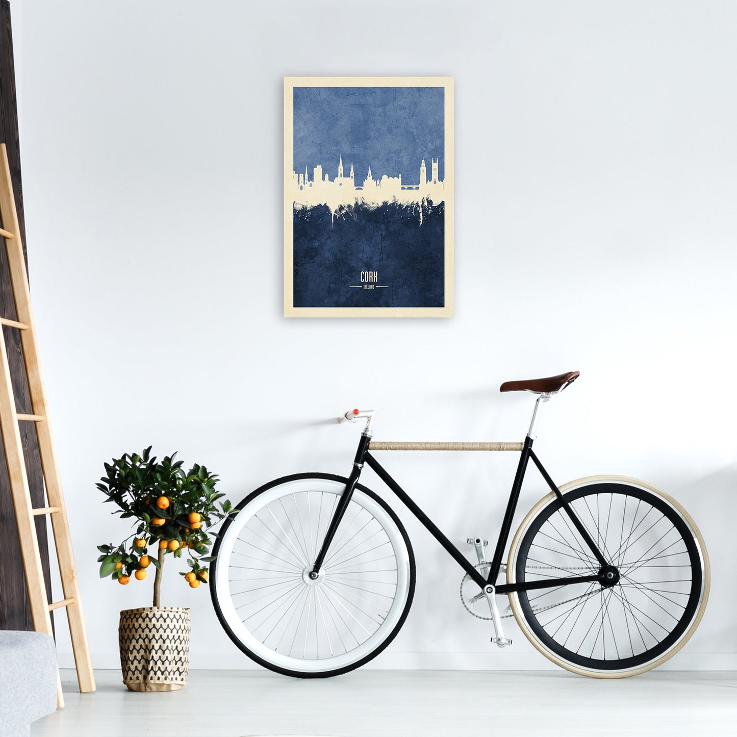 Kork Irland Skyline Porträt Marine Kunstdruck