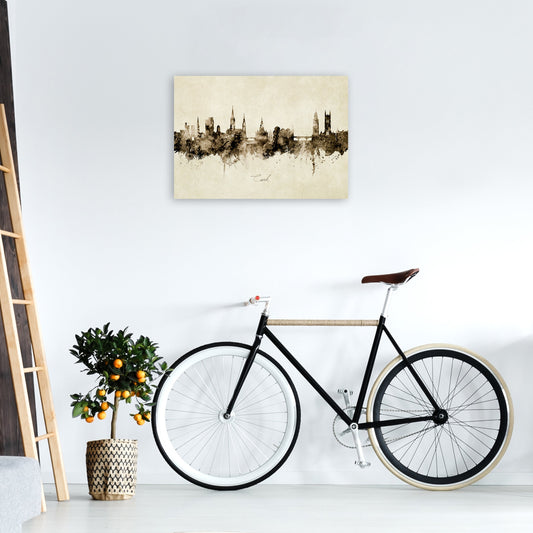 Kork Irland Skyline Vintage Kunstdruck