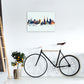 Coventry England Skyline Blau Orange Kunstdruck