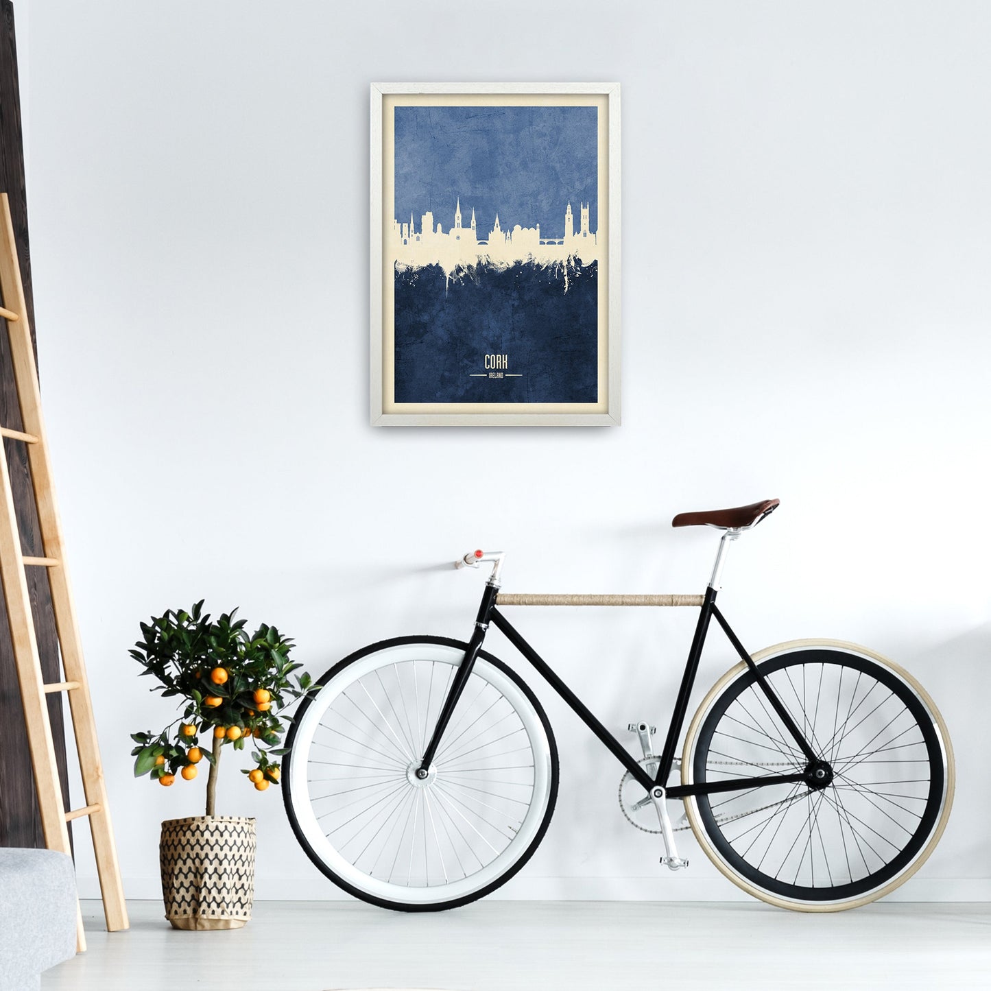 Kork Irland Skyline Porträt Marine Kunstdruck