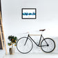 Kork Irland Skyline Blaue Stadtname Druck