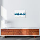 Kork Irland Skyline Blaue Stadtname Druck
