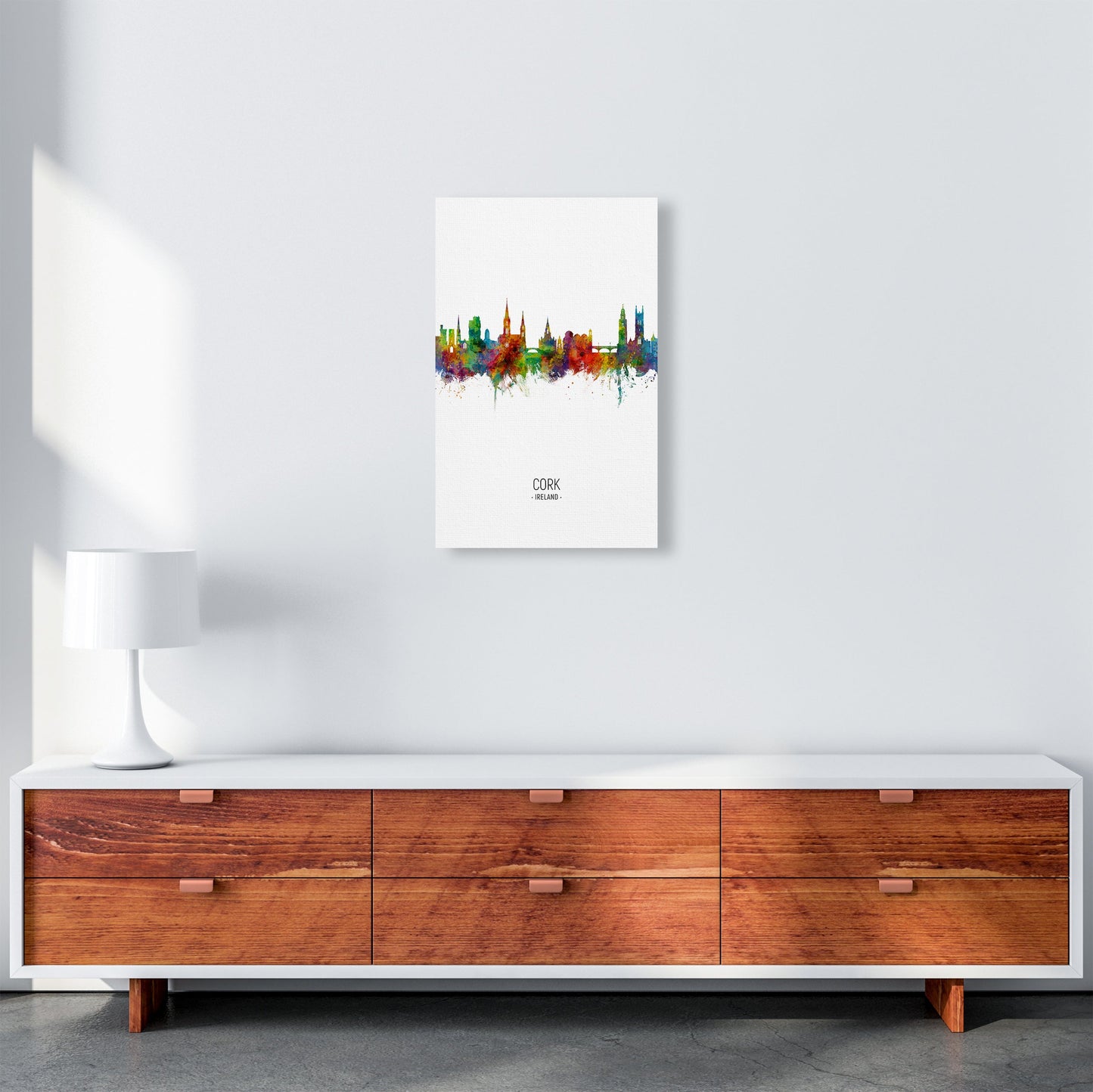Kork Irland Skyline Porträt Kunstdruck