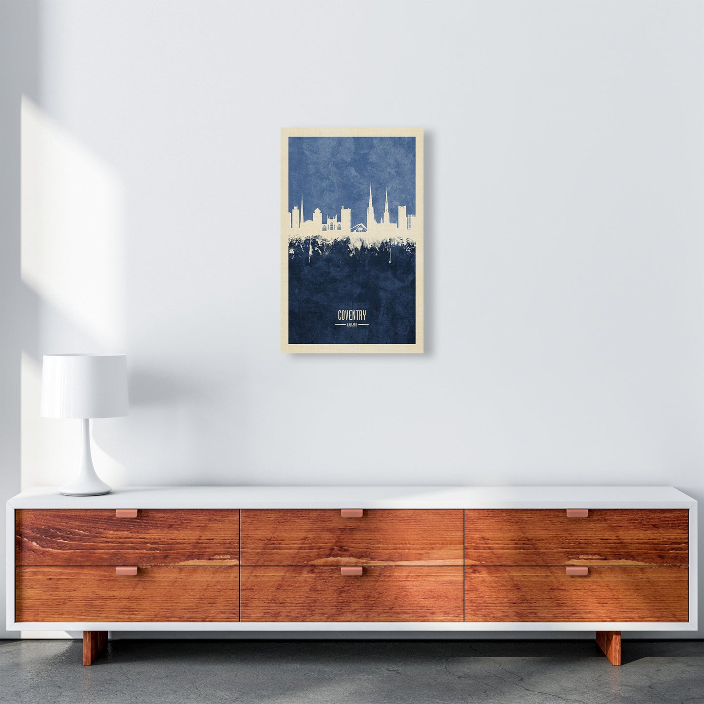 Coventry England Skyline Porträt Marine Kunstdruck