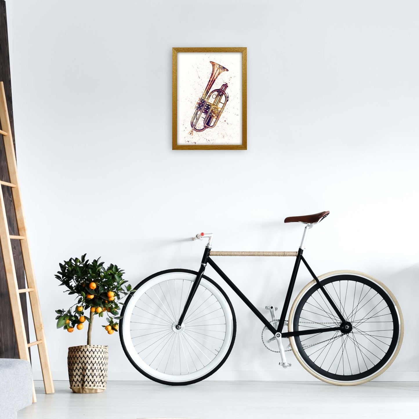 Cornet Aquarell Musik Kunstdruck