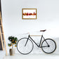 Kork Irland Skyline Rote Stadtname Druck