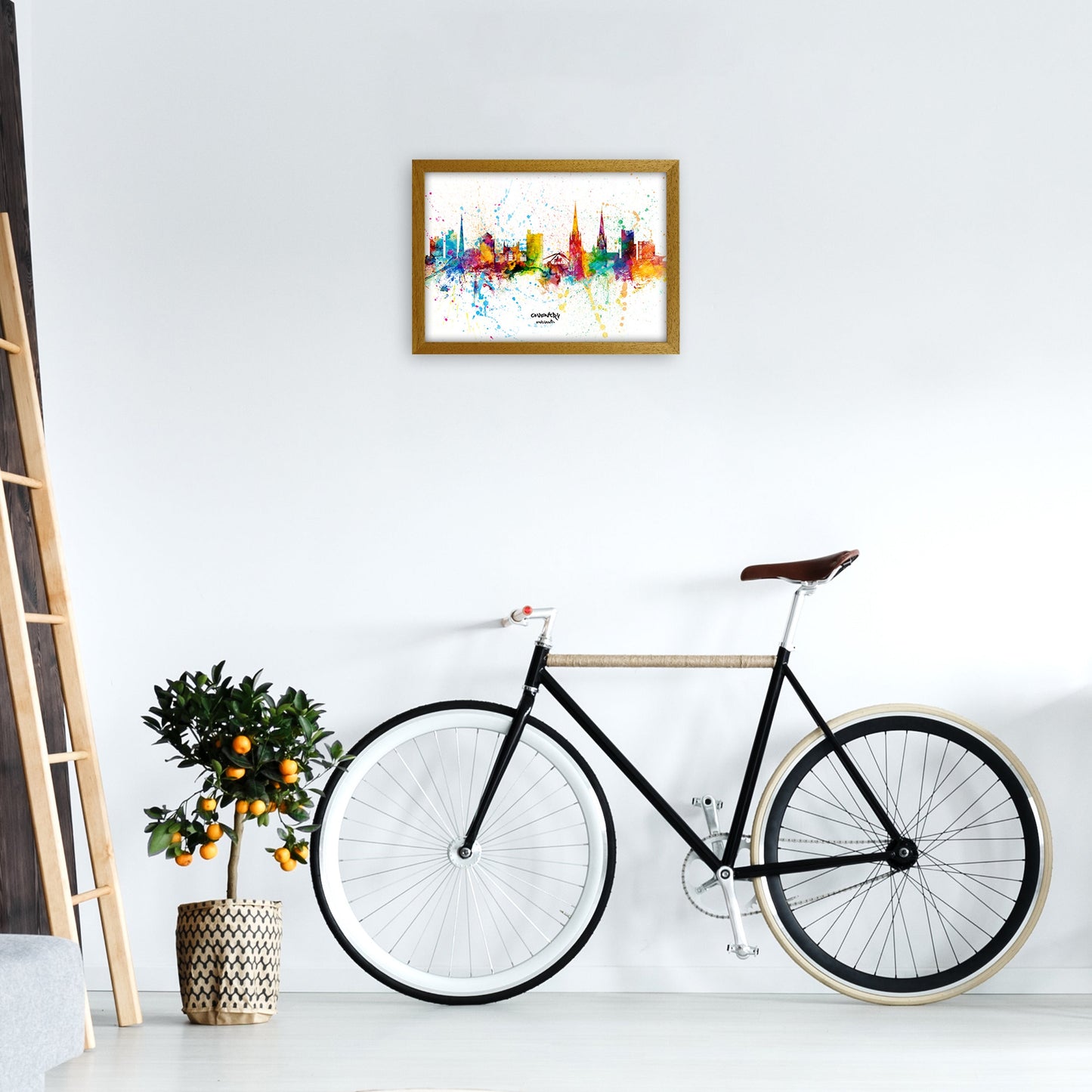 Coventry England Skyline Splash Kunstdruck