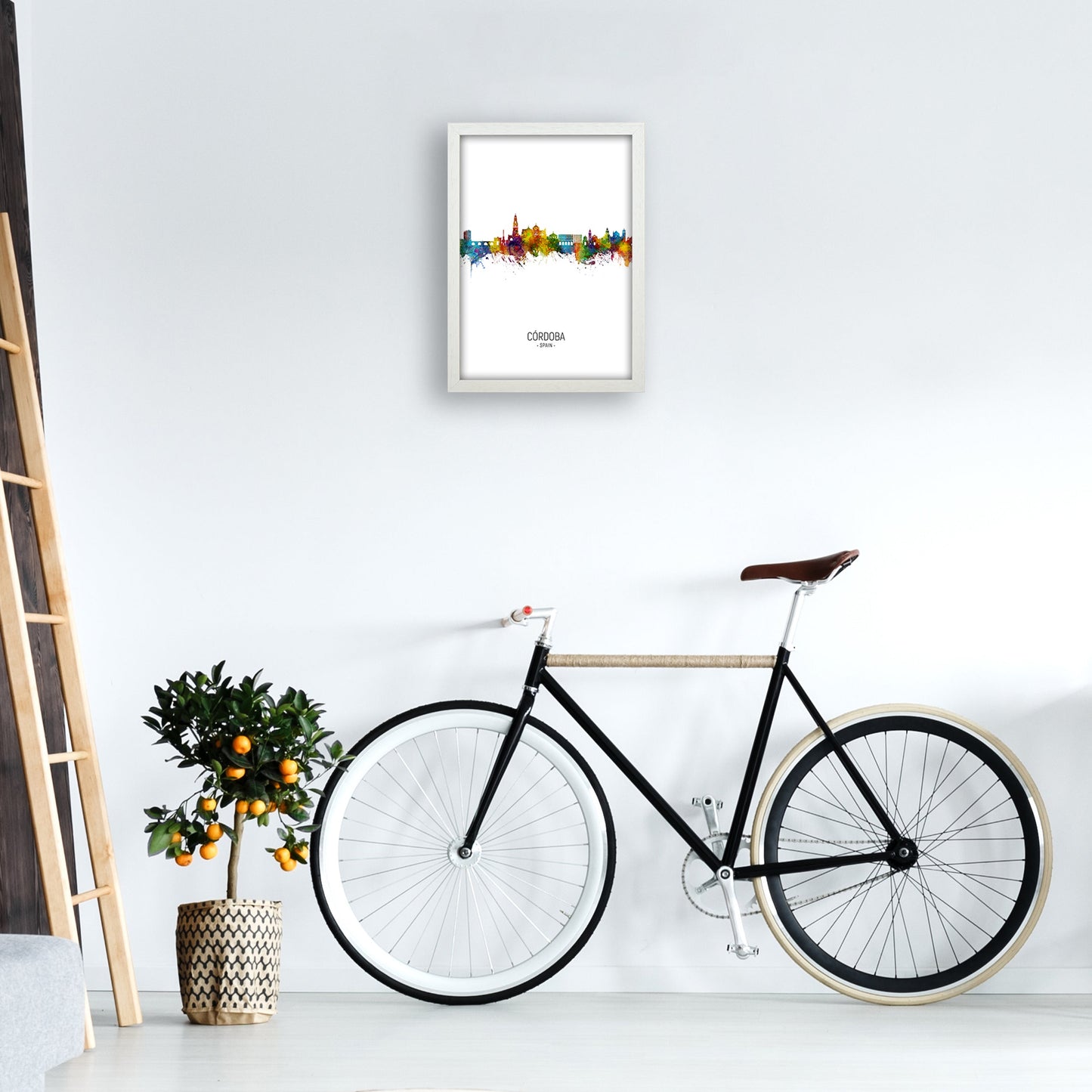 Cordoba Spanien Skyline Porträt Kunstdruck