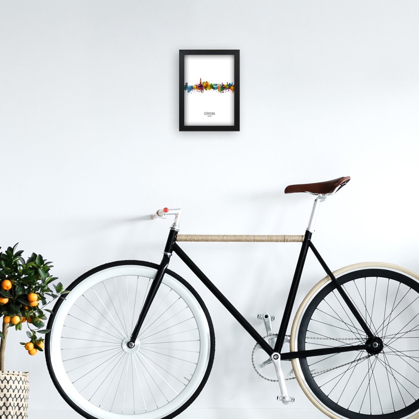 Cordoba Spanien Skyline Porträt Kunstdruck