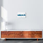 Kork Irland Skyline Blaue Stadtname Druck