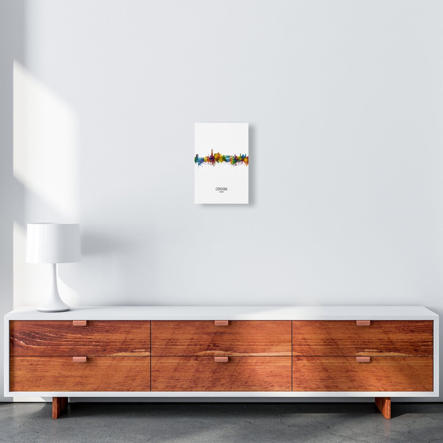 Cordoba Spanien Skyline Porträt Kunstdruck