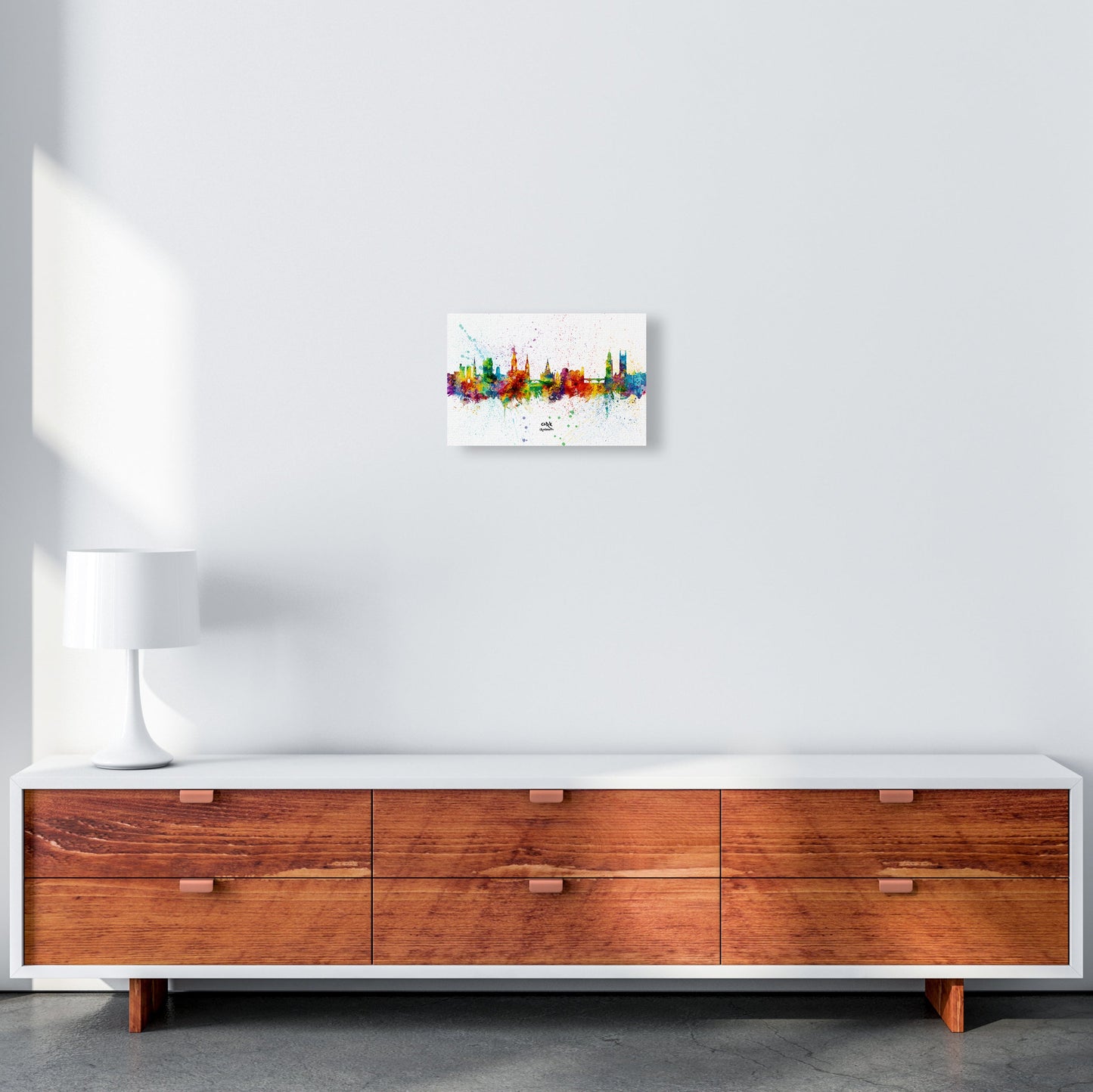 Kork Irland Skyline Splash Kunstdruck