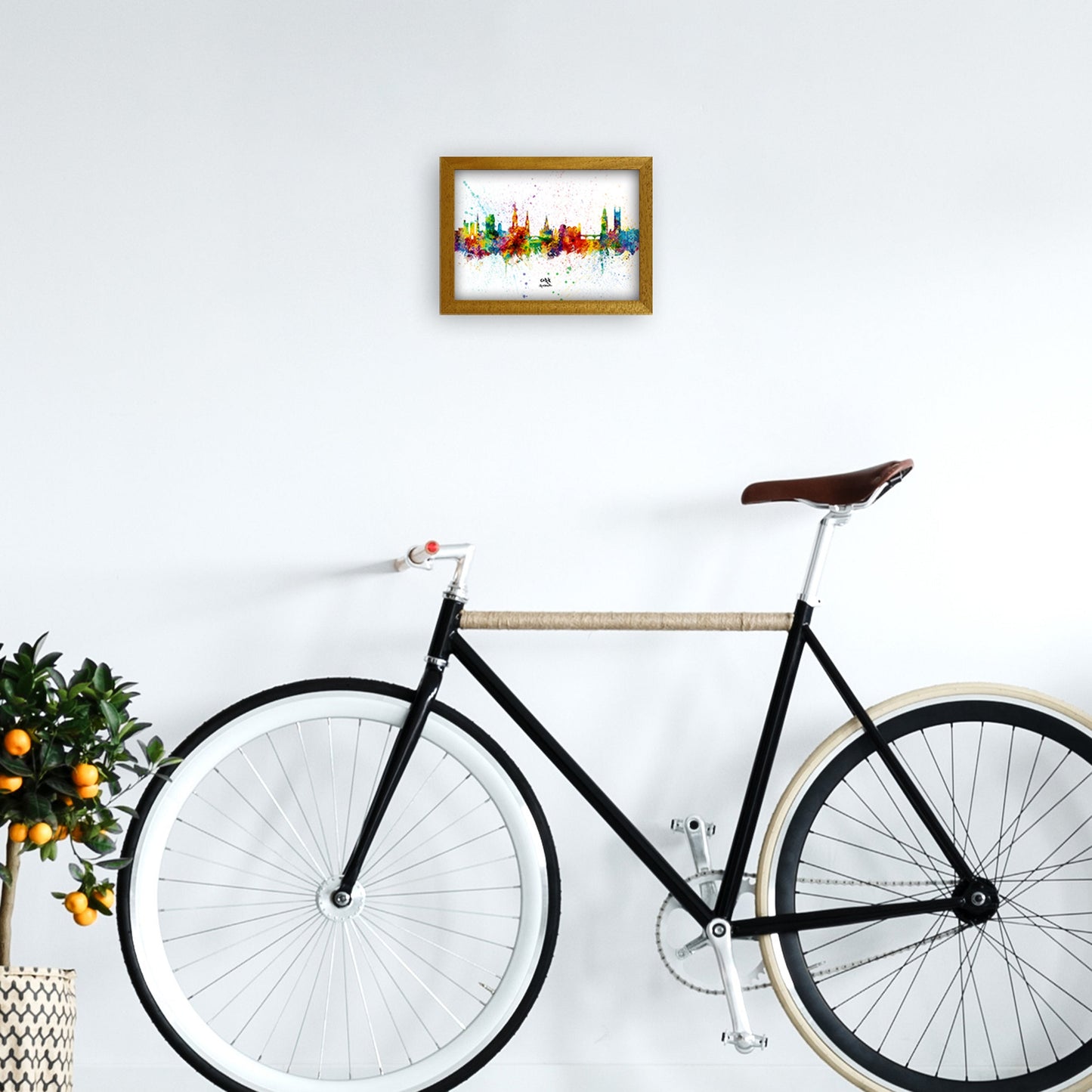 Kork Irland Skyline Splash Kunstdruck