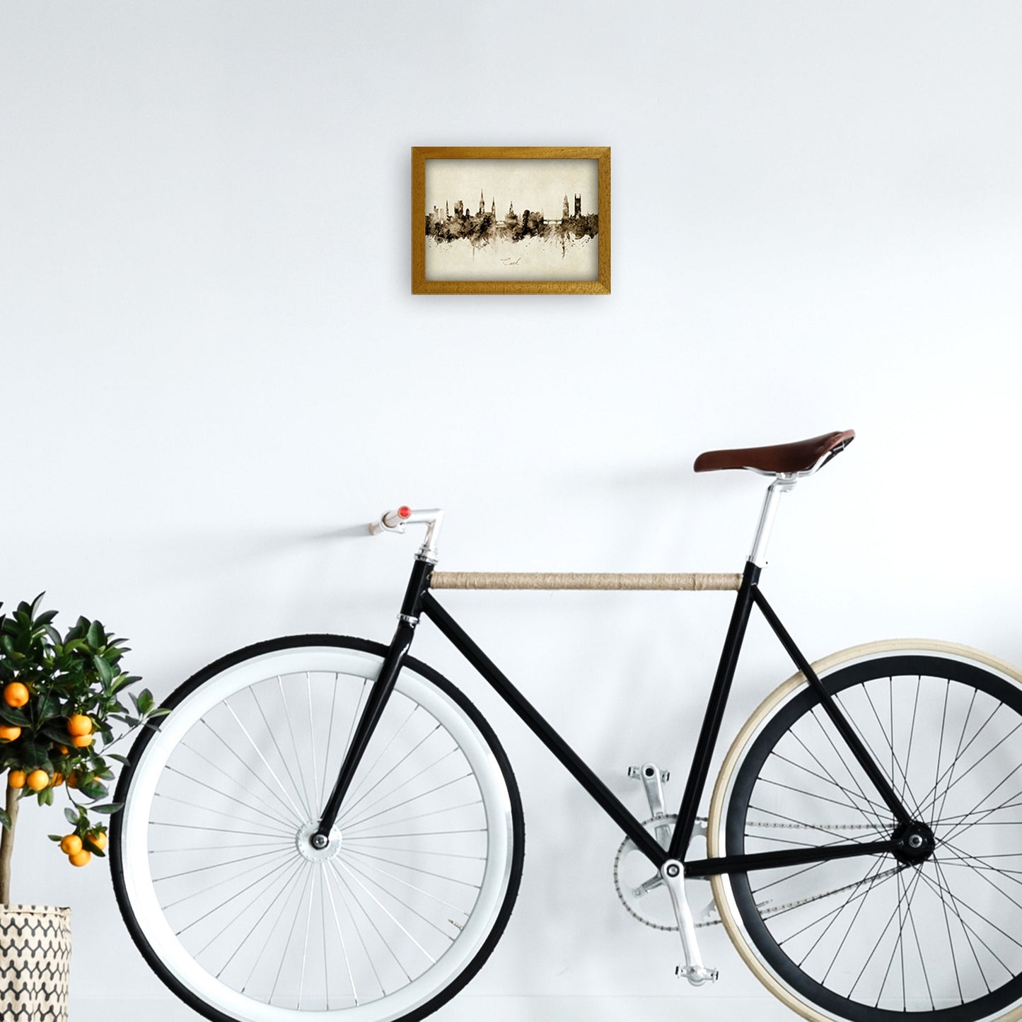 Kork Irland Skyline Vintage Kunstdruck