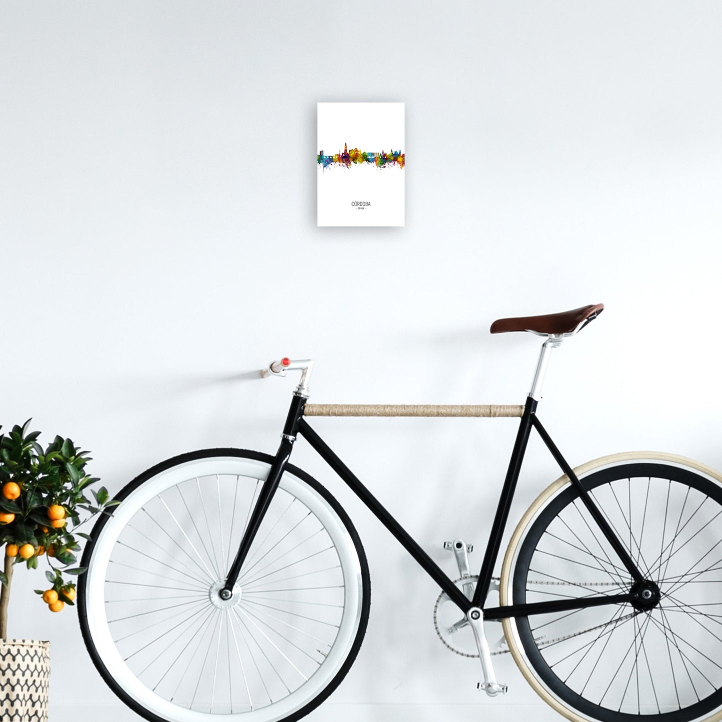 Cordoba Spanien Skyline Porträt Kunstdruck