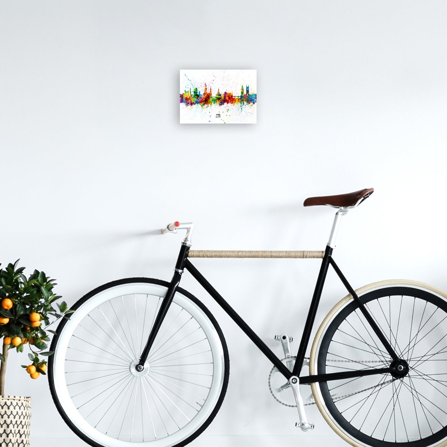 Kork Irland Skyline Splash Kunstdruck