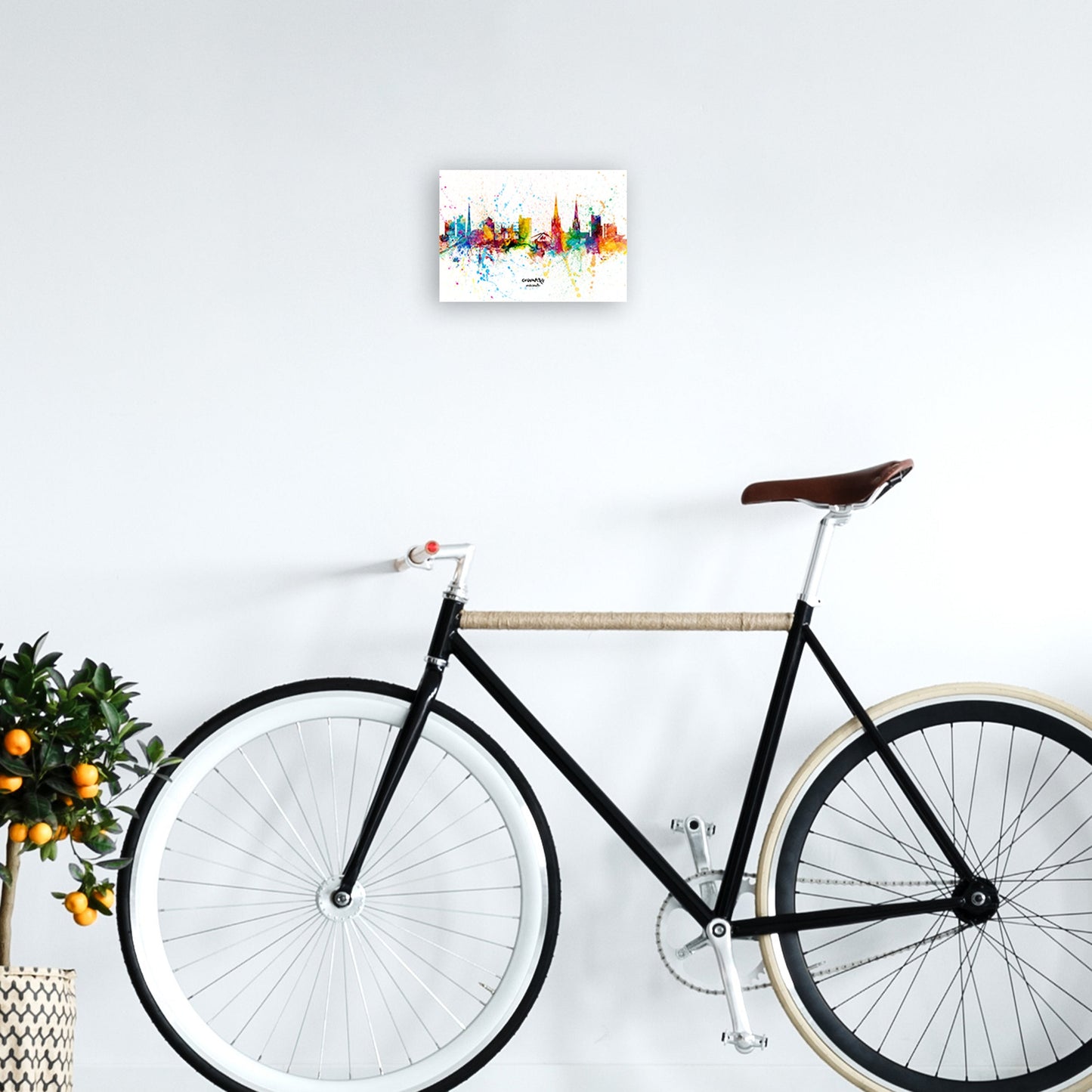 Coventry England Skyline Splash Kunstdruck