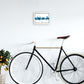 Kork Irland Skyline Blaue Stadtname Druck