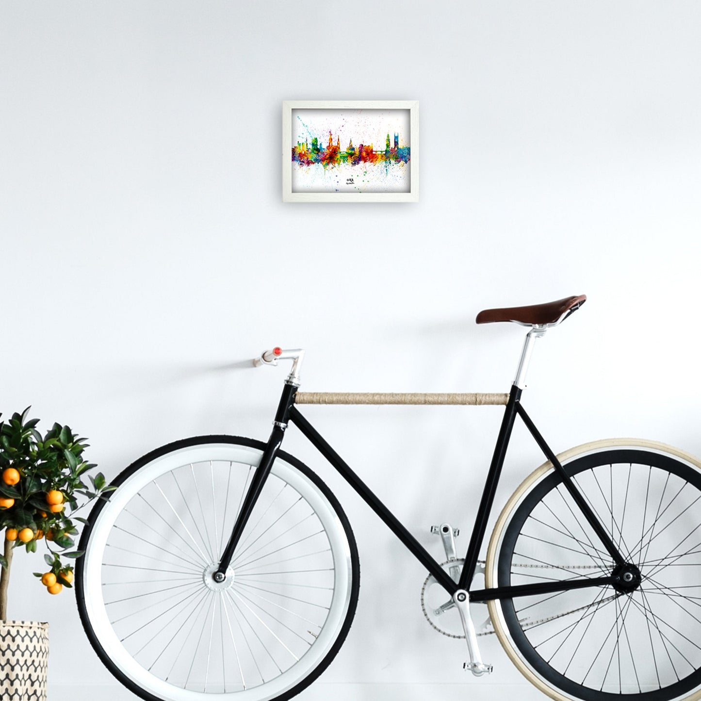 Kork Irland Skyline Splash Kunstdruck