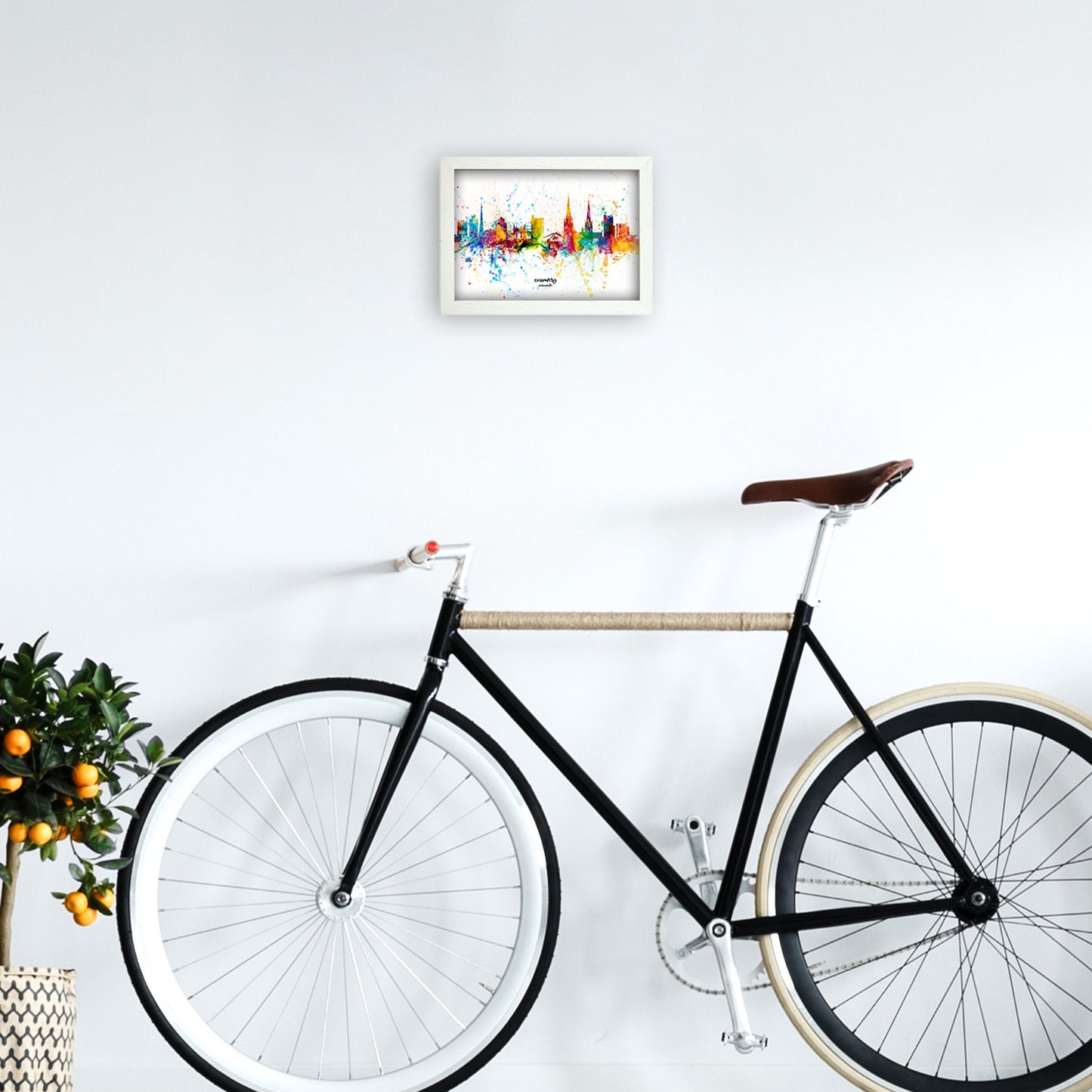 Coventry England Skyline Splash Kunstdruck
