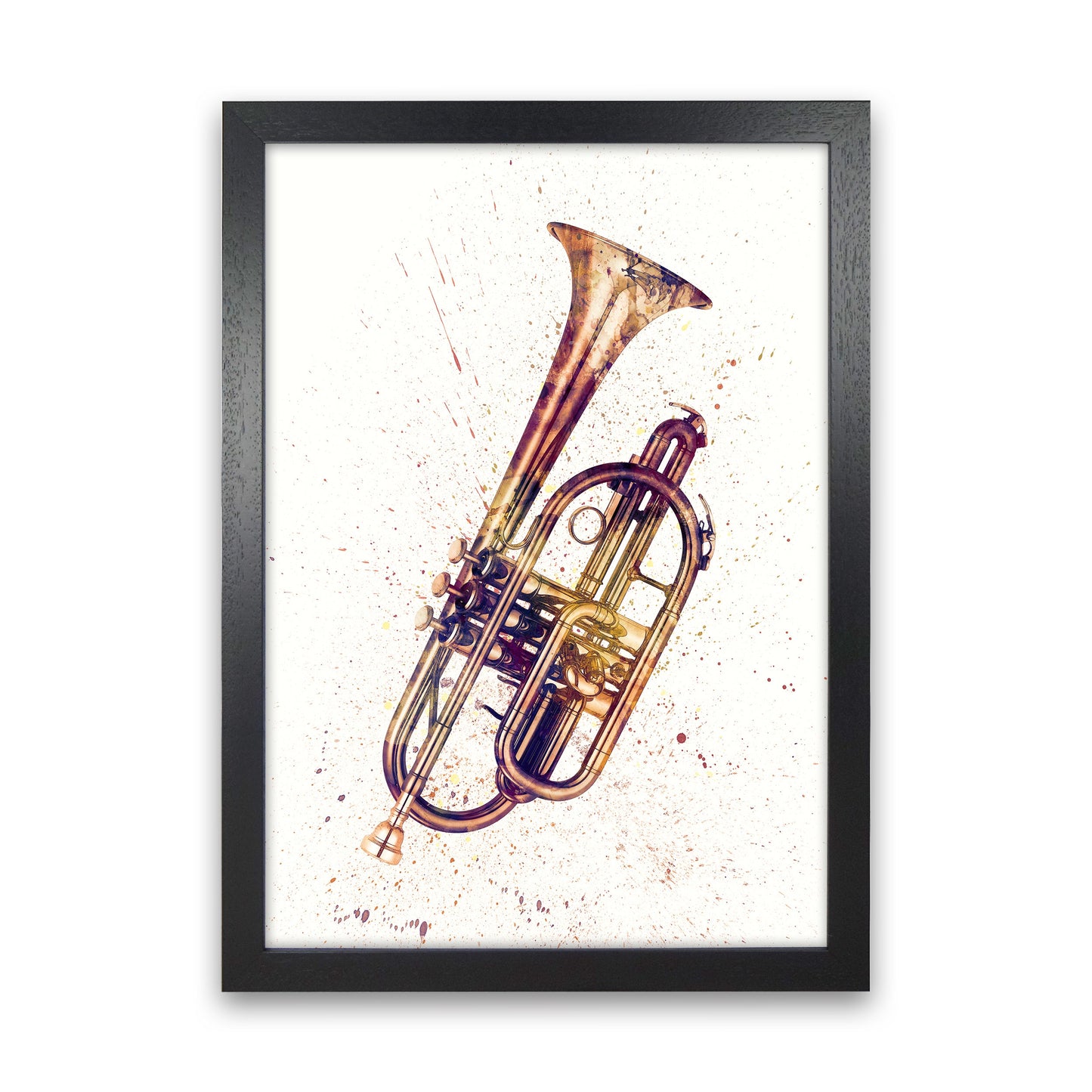 Cornet Aquarell Musik Kunstdruck