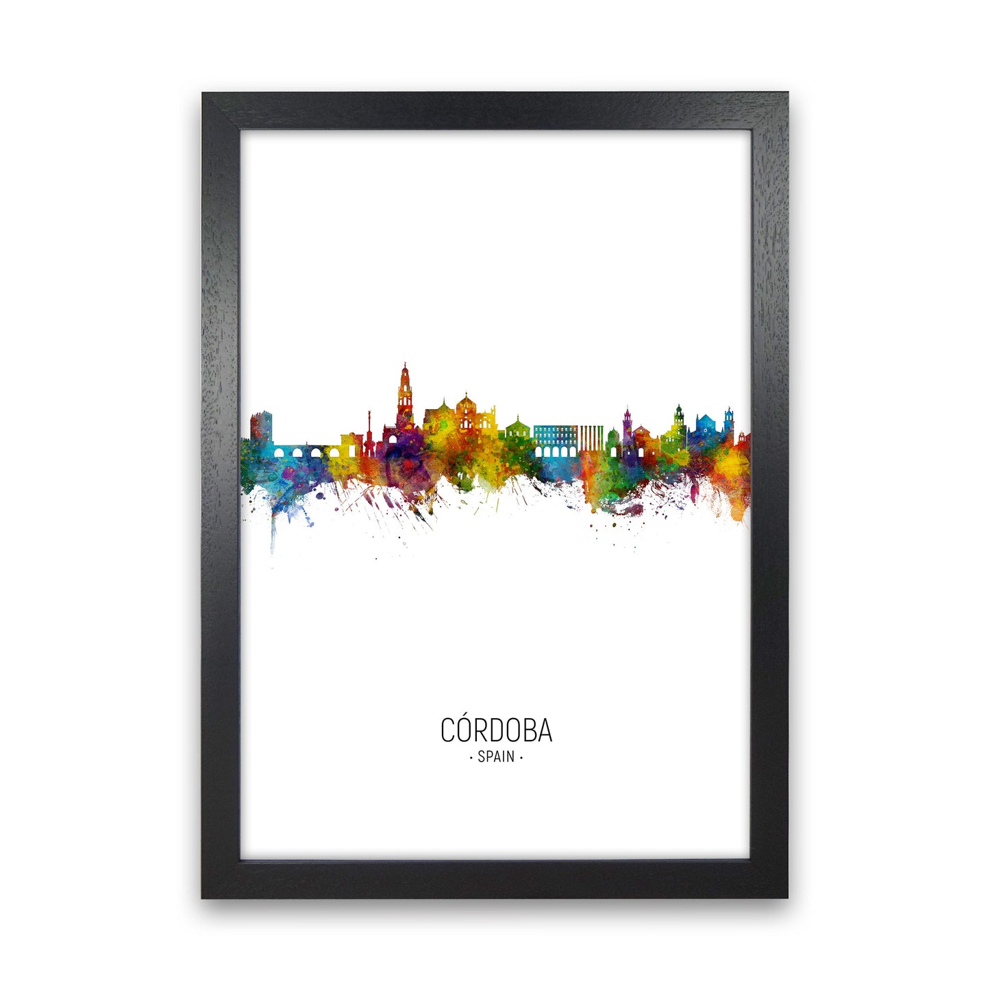 Cordoba Spanien Skyline Porträt Kunstdruck