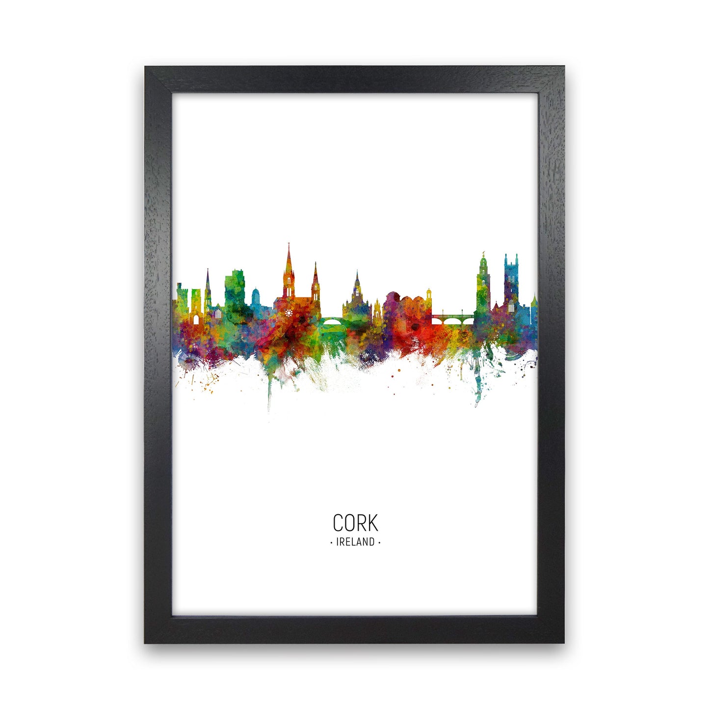 Kork Irland Skyline Porträt Kunstdruck
