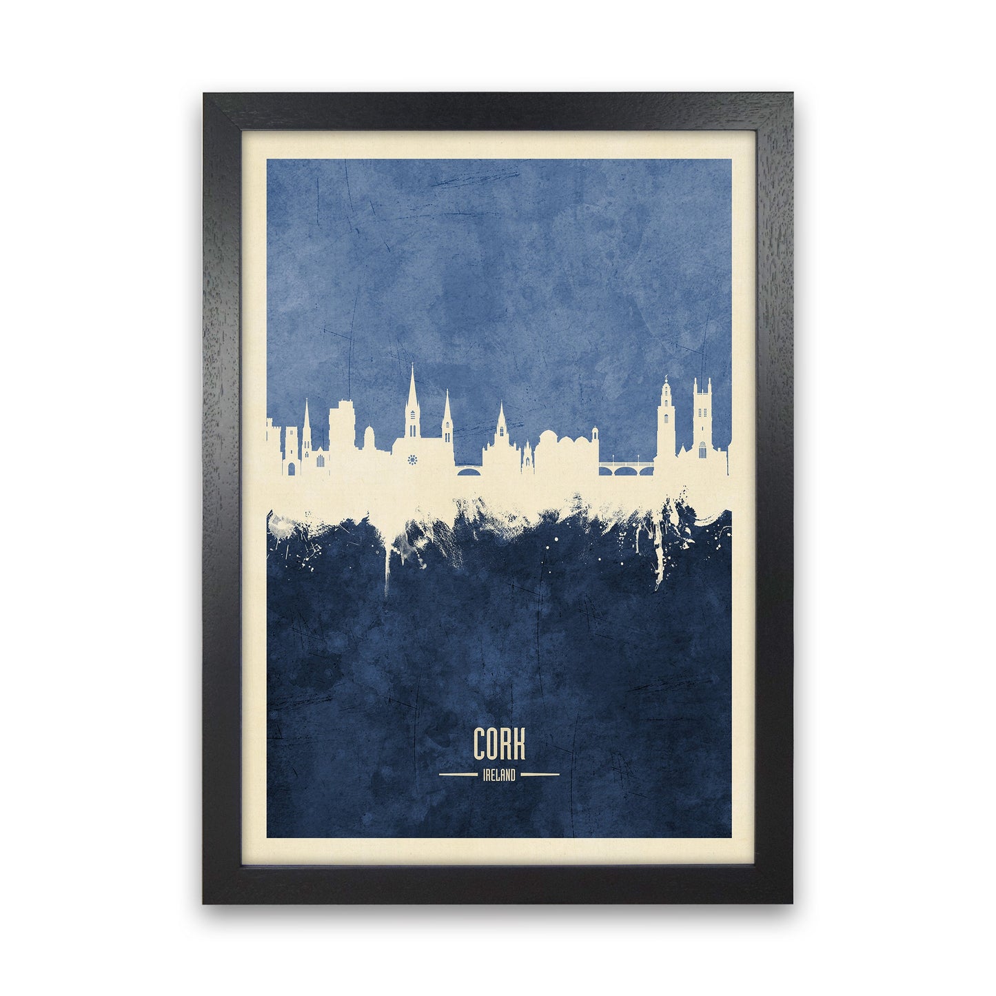 Kork Irland Skyline Porträt Marine Kunstdruck