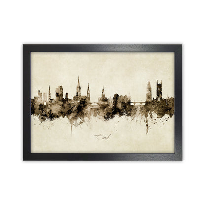 Kork Irland Skyline Vintage Kunstdruck