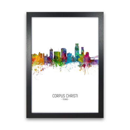 Corpus Christi Texas Skyline Porträt Kunst Druck