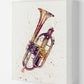 Cornet Aquarell Musik Kunstdruck