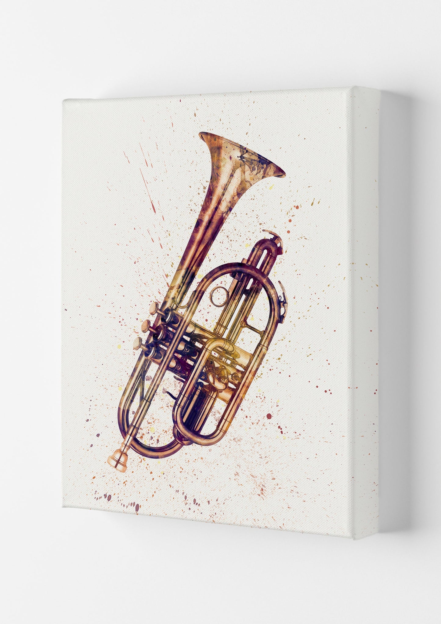 Cornet Aquarell Musik Kunstdruck
