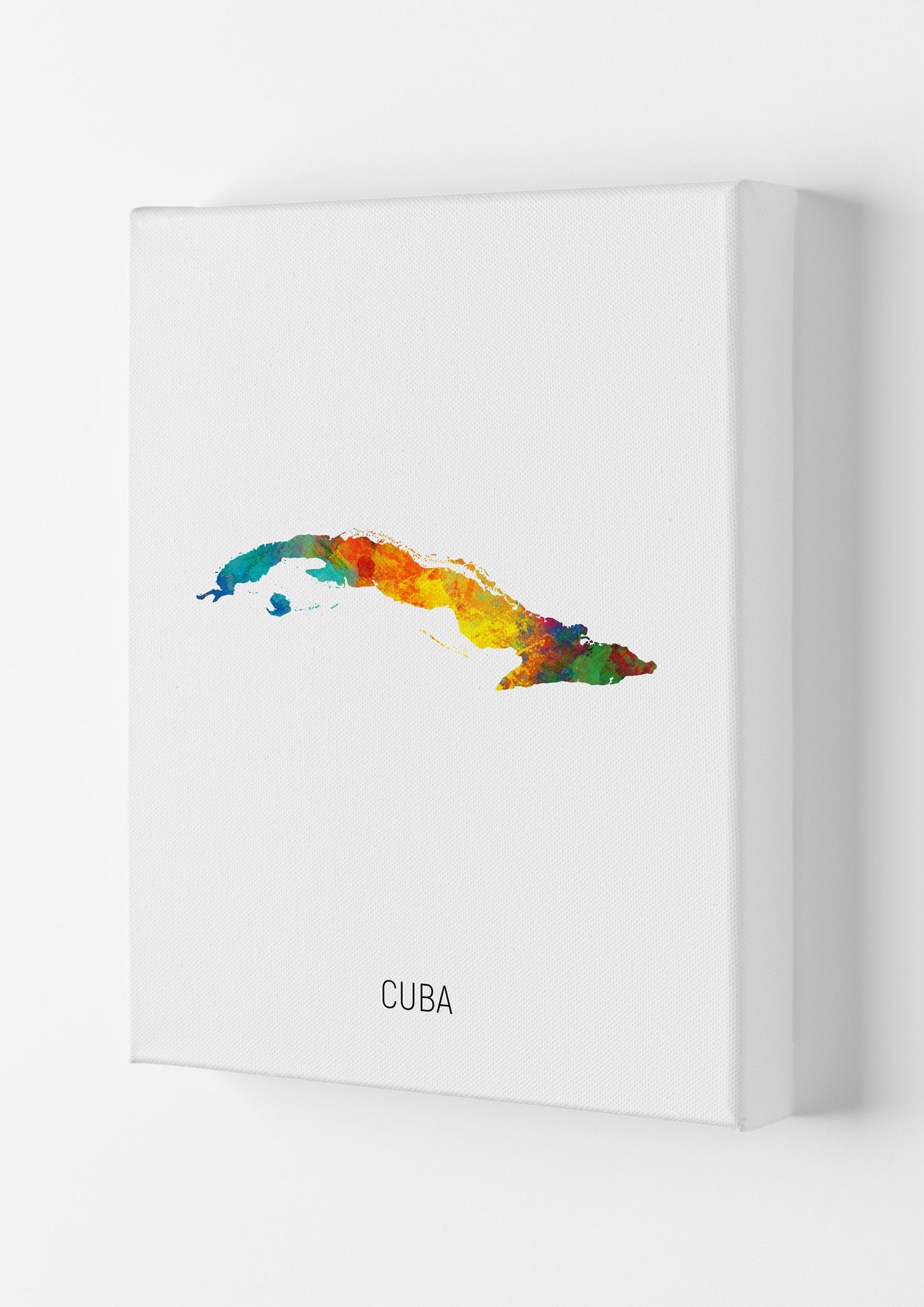 Cuba Wasserfarbenkarte Kunstdruck