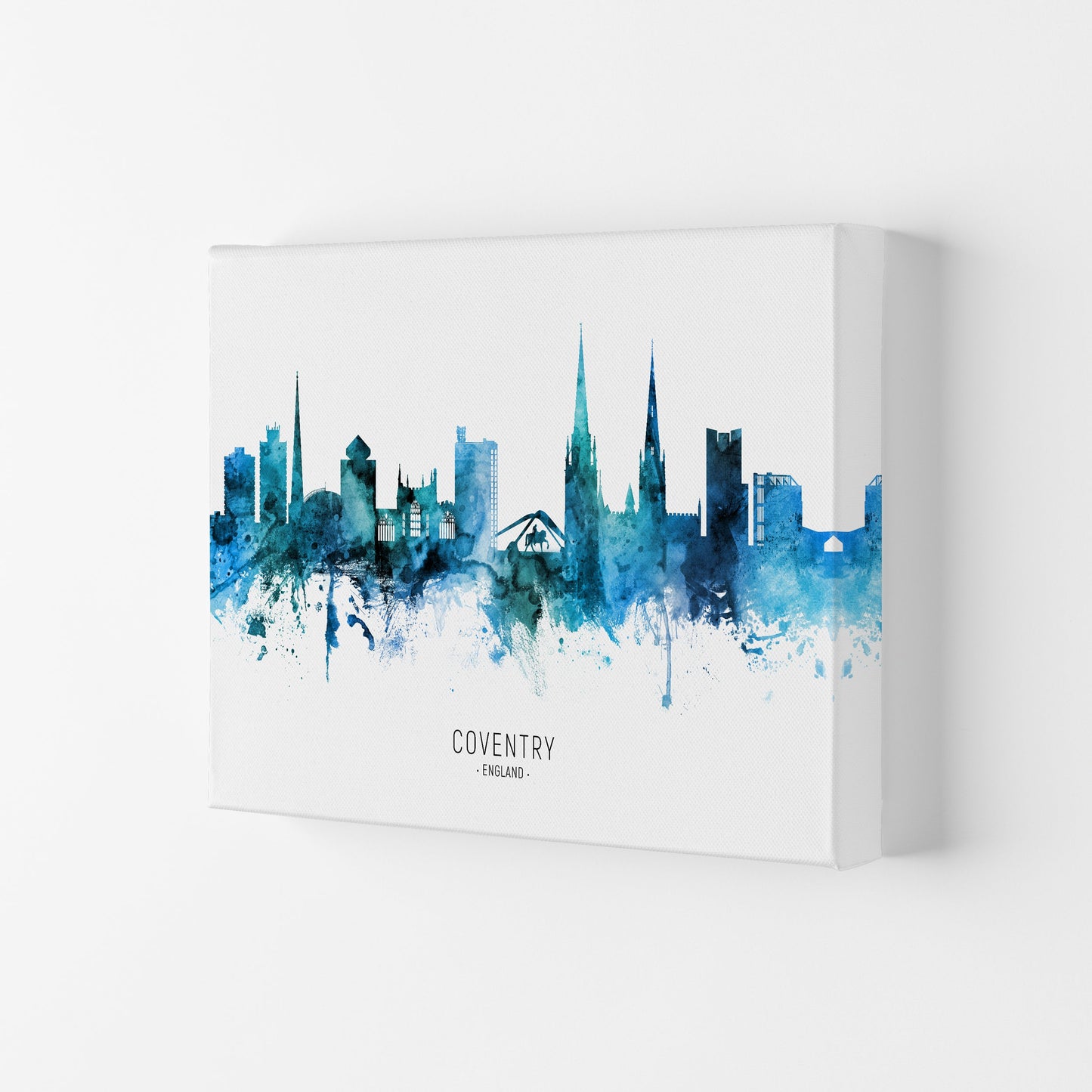 Coventry England Skyline Blaue Stadtname