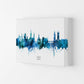 Kork Irland Skyline Blaue Stadtname Druck