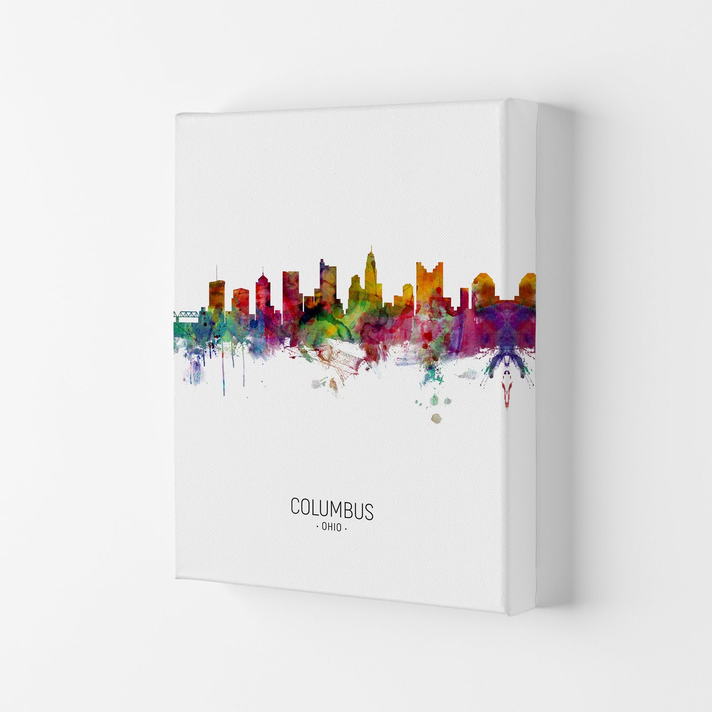 Columbus Ohio Skyline Porträt Kunstdruck