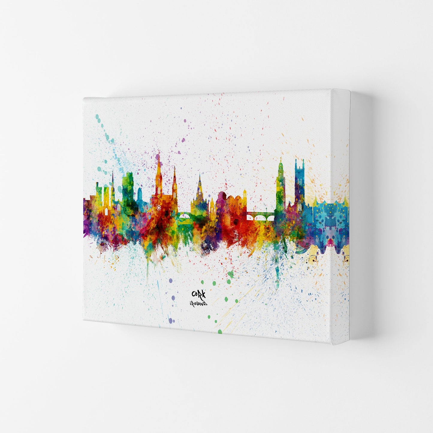 Kork Irland Skyline Splash Kunstdruck