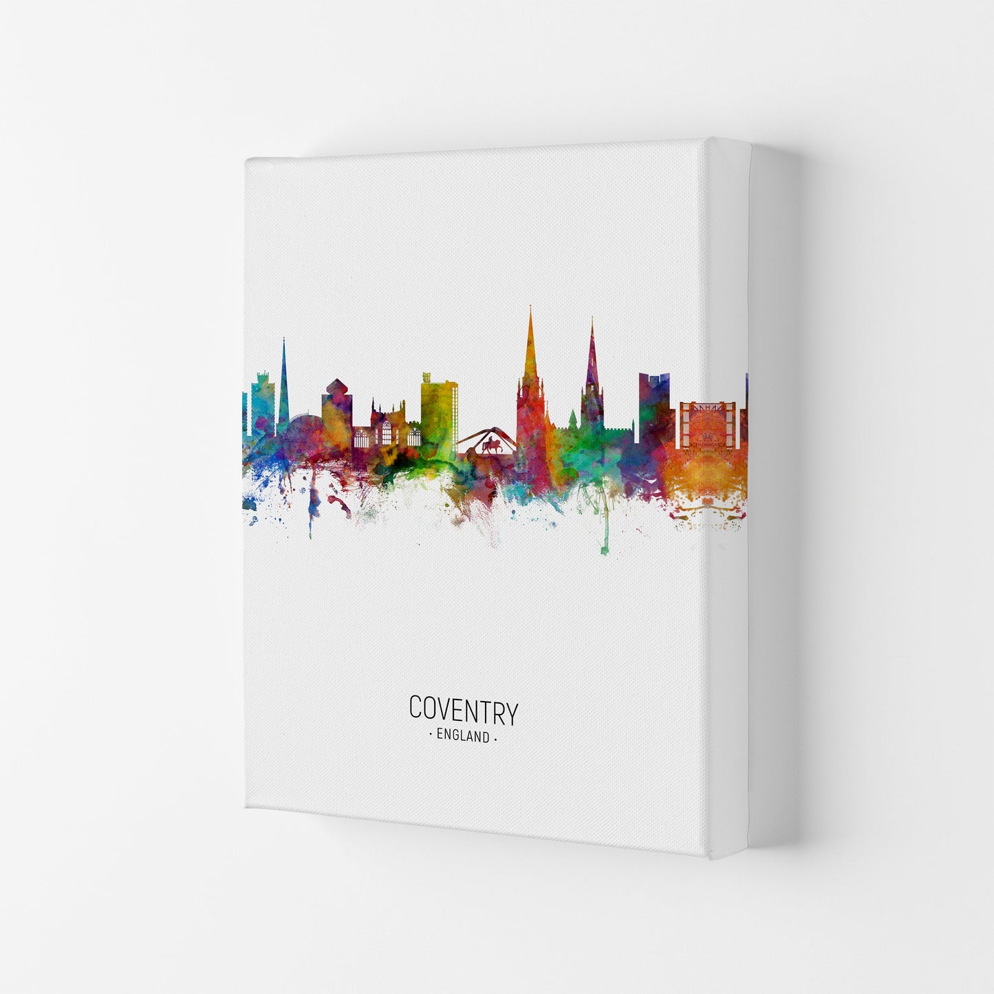 Coventry England Skyline Porträt Kunstdruck