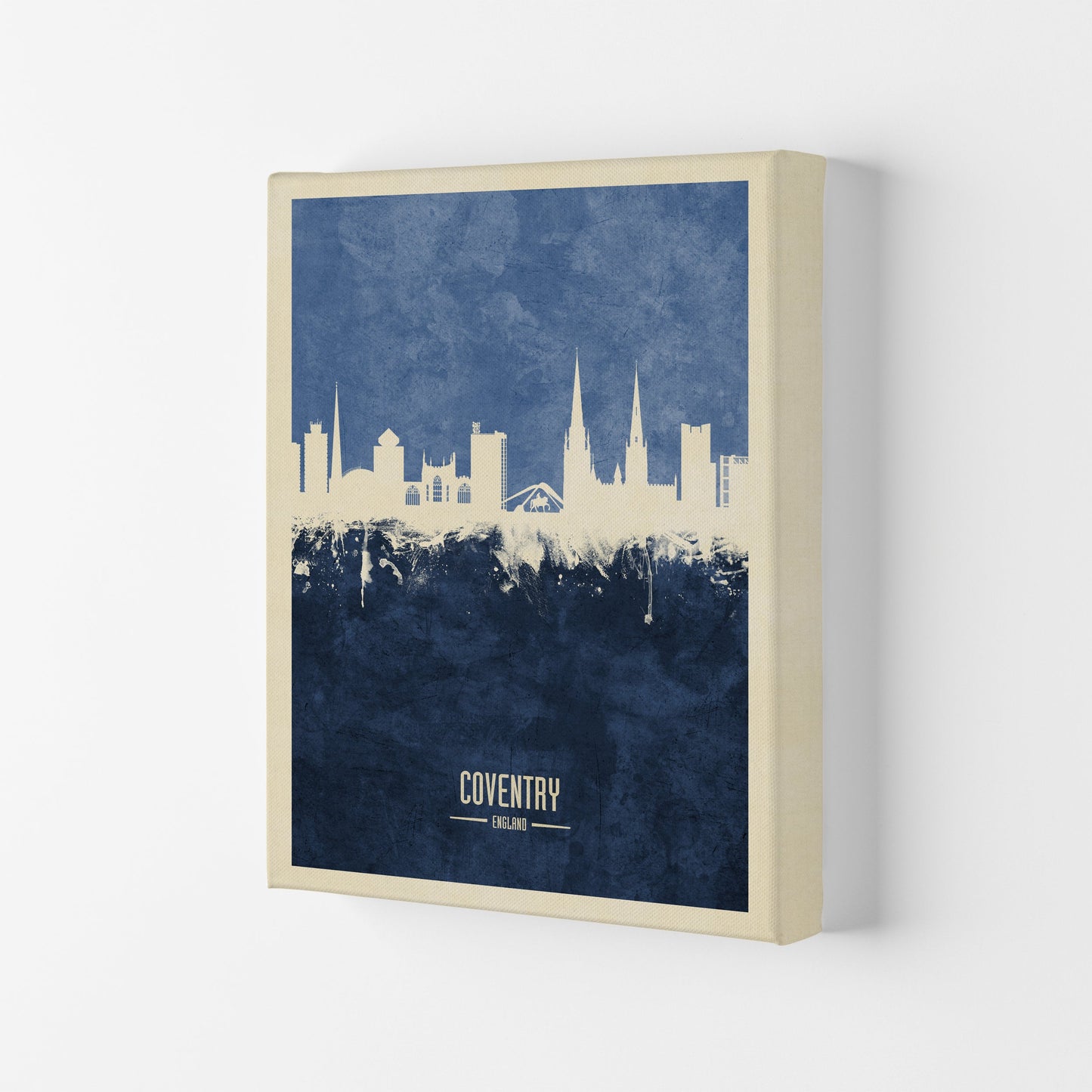 Coventry England Skyline Porträt Marine Kunstdruck