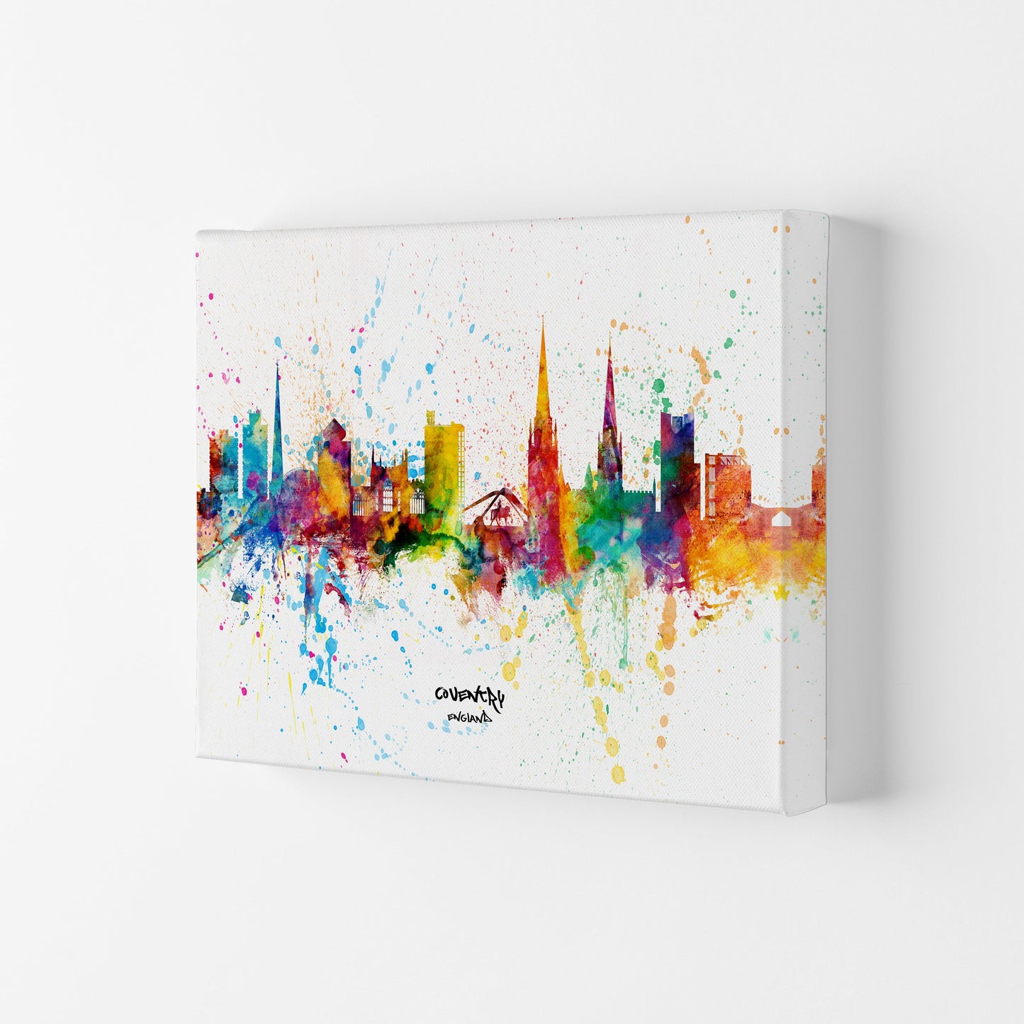 Coventry England Skyline Splash Kunstdruck