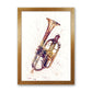 Cornet Aquarell Musik Kunstdruck