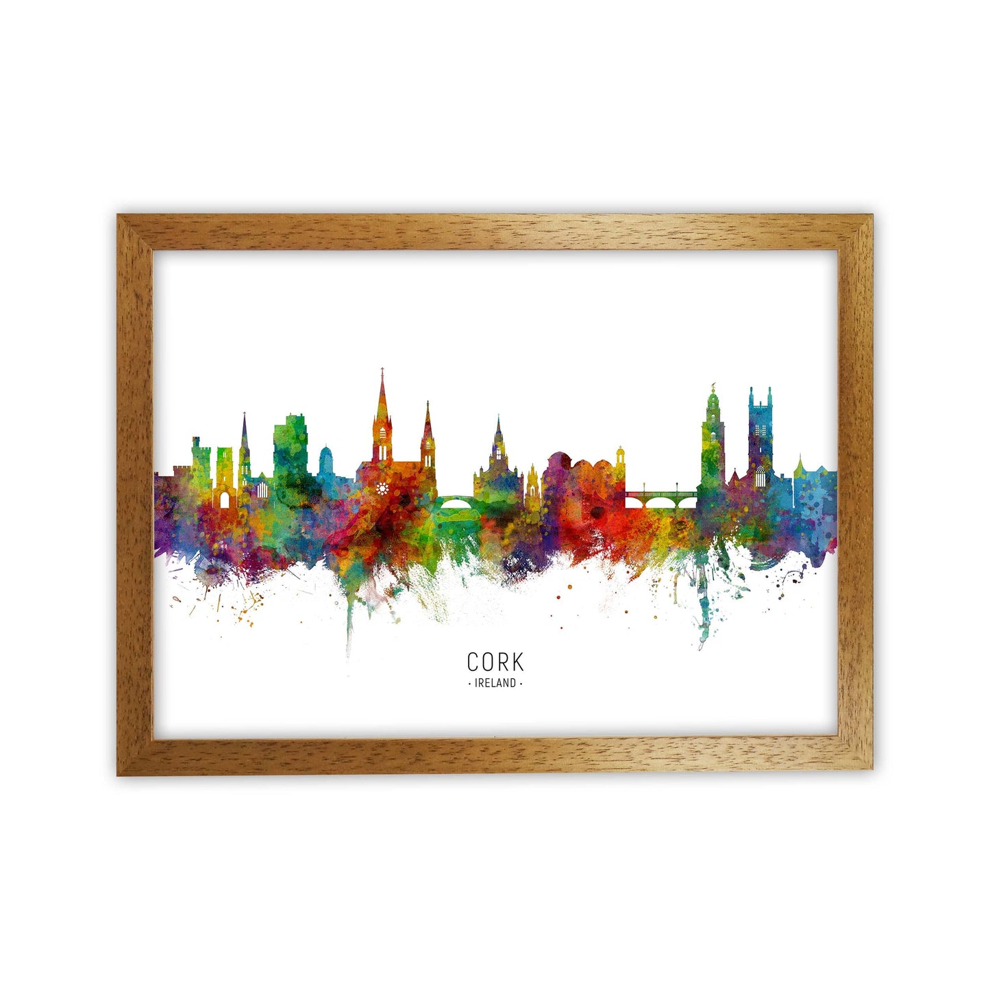 Kork Irland Skyline Kunstdruck