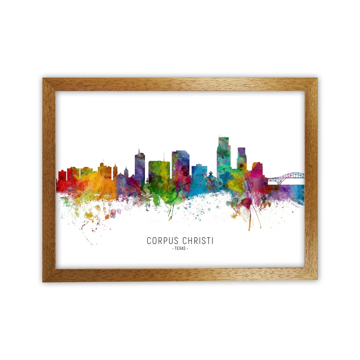 Corpus Christi Texas Skyline Kunstdruck