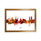 Kork Irland Skyline Rote Stadtname Druck