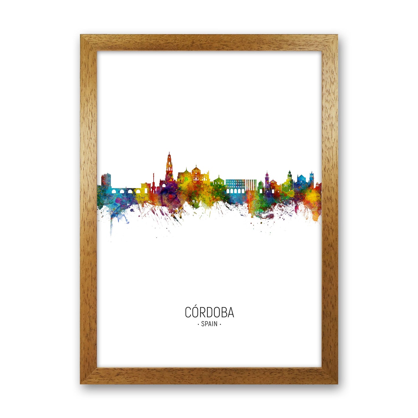 Cordoba Spanien Skyline Porträt Kunstdruck