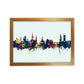 Kork Irland Skyline Blau Orange Kunstdruck